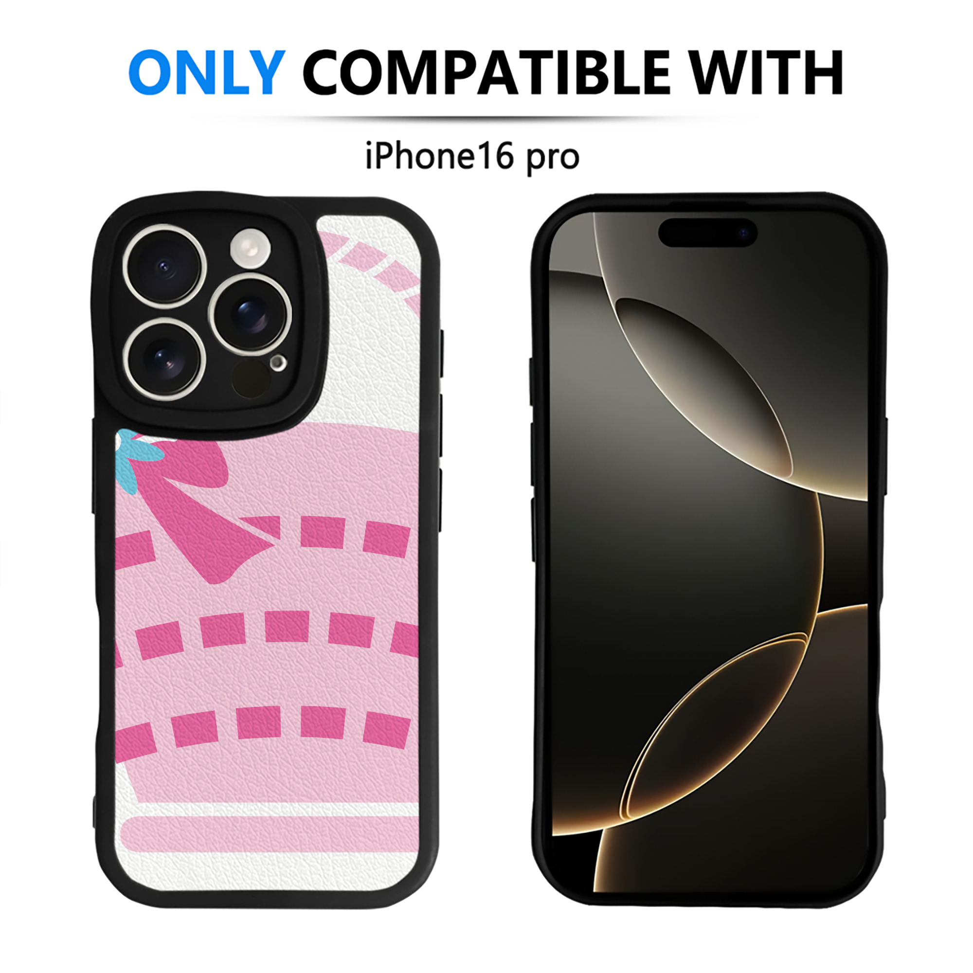 （画像用） Hello Kitty ハローキティ 【iPhone 16シリーズ対応】シリコンスマホケース（レザー調） 材質：シリコン